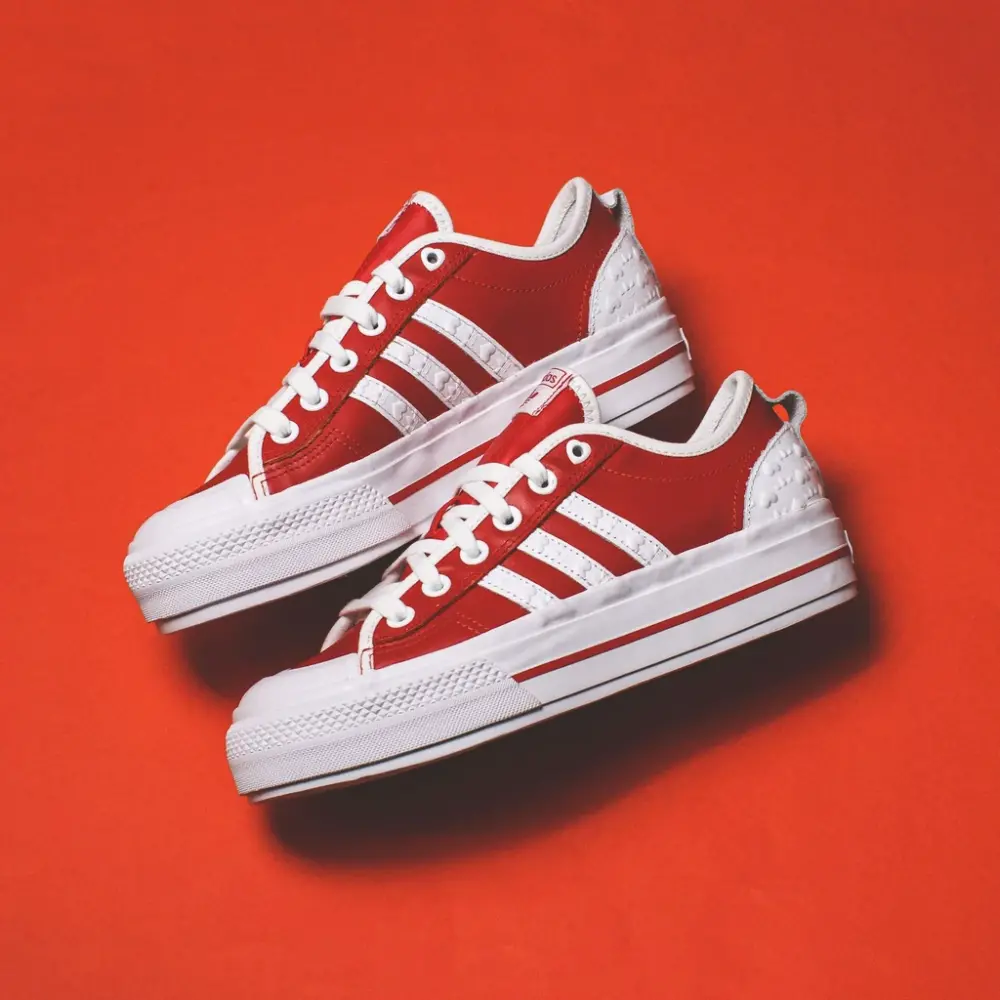 Giày Adidas Wmns Nizza RF Platform ‘Heart Embossed Scarlet’ FZ1841 - Ảnh 6