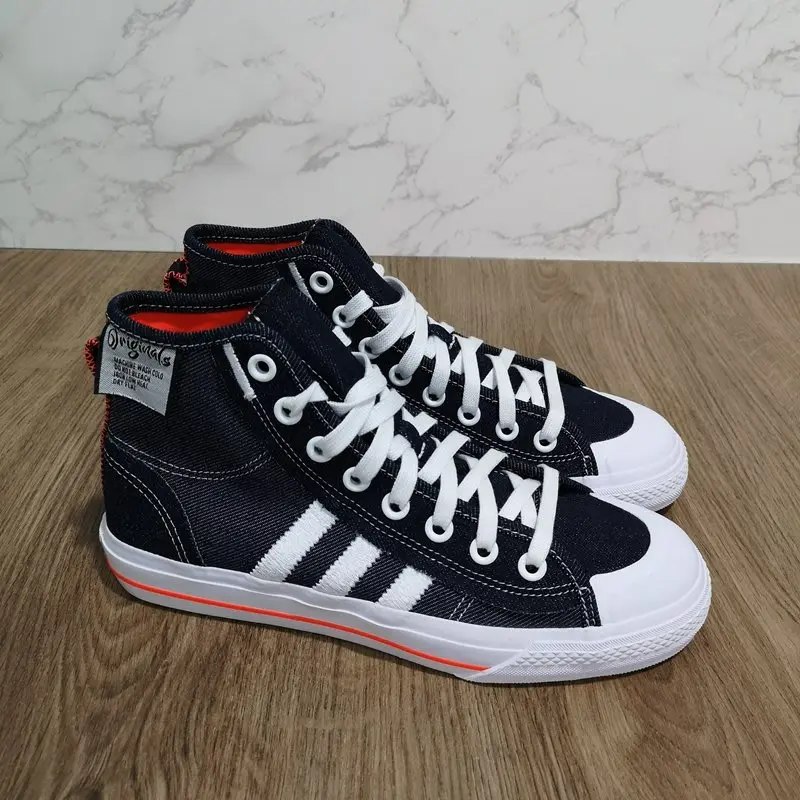Giày Adidas Nizza Hi RF ‘Navy Denim White’ H67835 - Ảnh 3