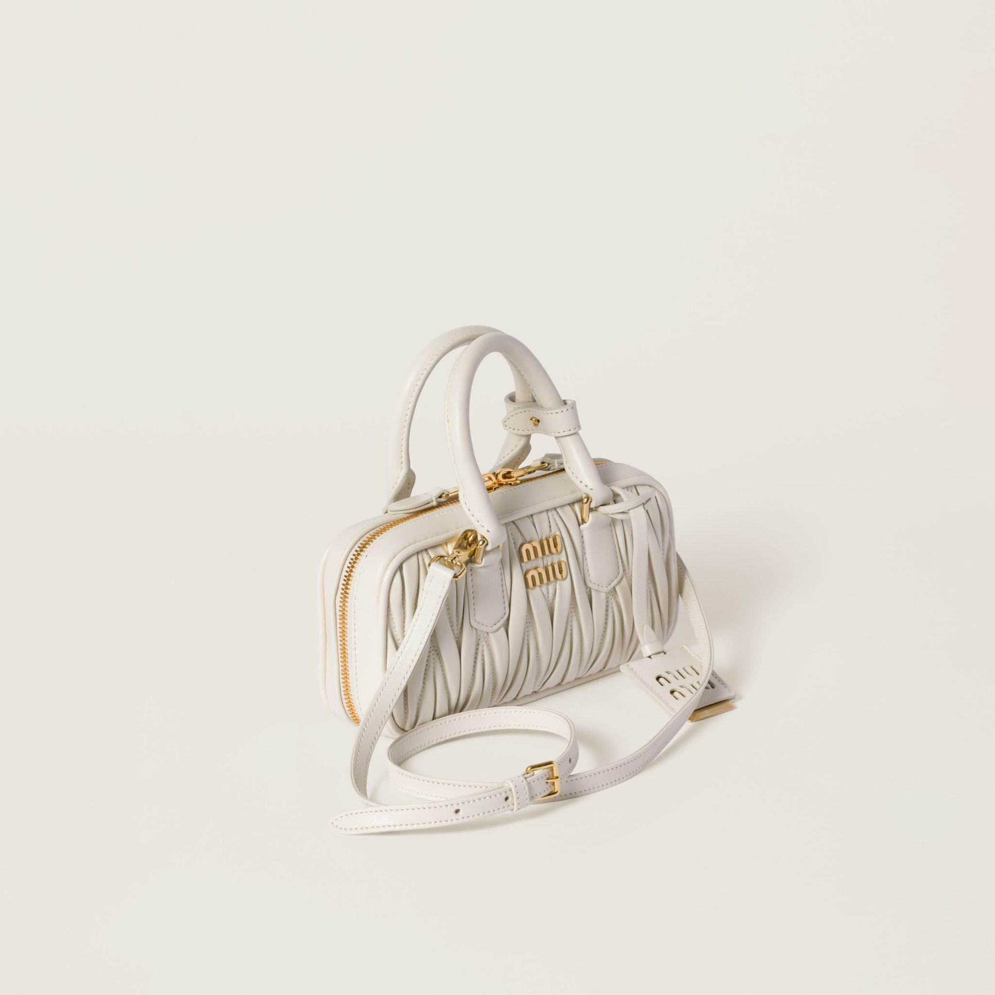 Túi Miu Miu Arcadie Matelassé Mini ‘White’ 5BP088-N88-F0009-V-OOO - Ảnh 3