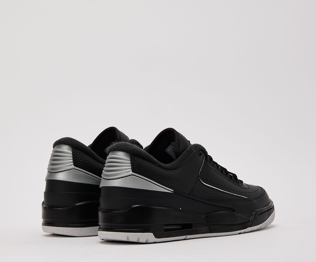 Giày Nike Air Jordan 2/3 GS ‘Black Metallic Silver’ FD0384-001 - Ảnh 3