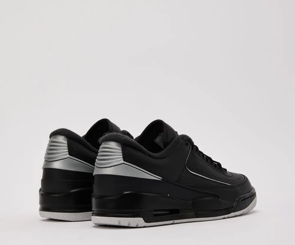 Giày Nike Air Jordan 2/3 GS ‘Black Metallic Silver’ FD0384-001 - Ảnh 3
