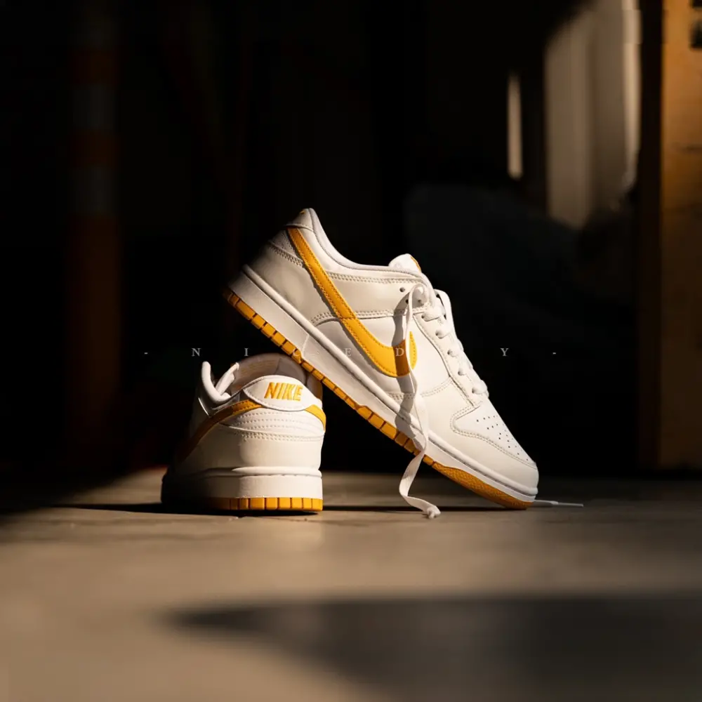 Giày Nike Dunk Low 'White University Gold' DV0831-110 - Ảnh 3
