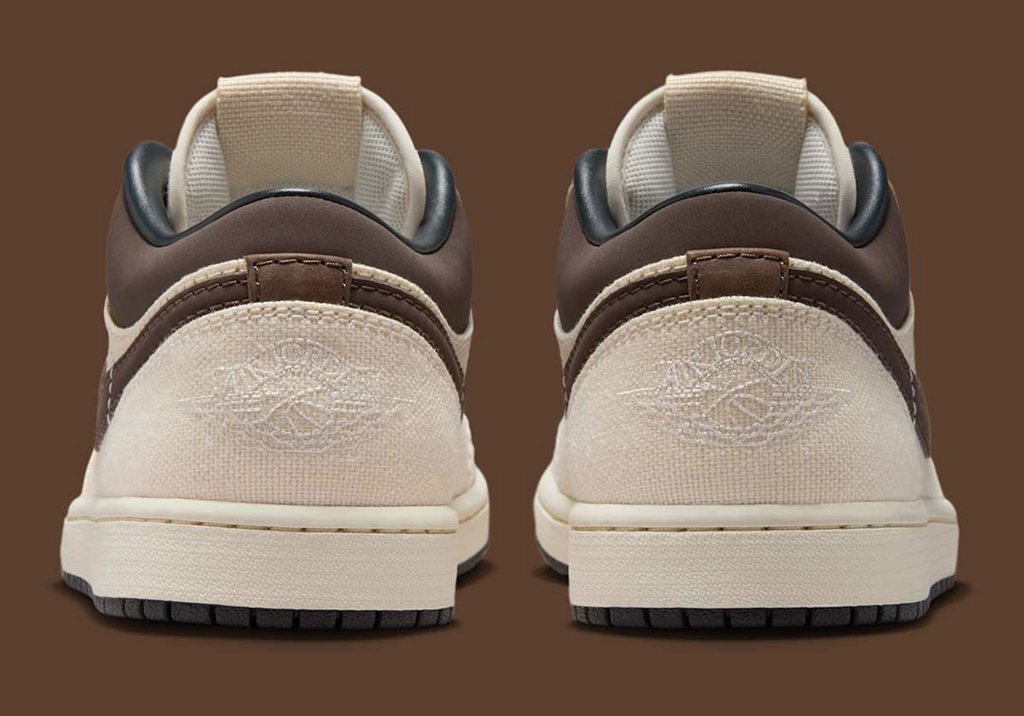 Giày Nike Air Jordan 1 Low Premium ‘Pale Ivory Baroque Brown’ IB8058-110 - Ảnh 4