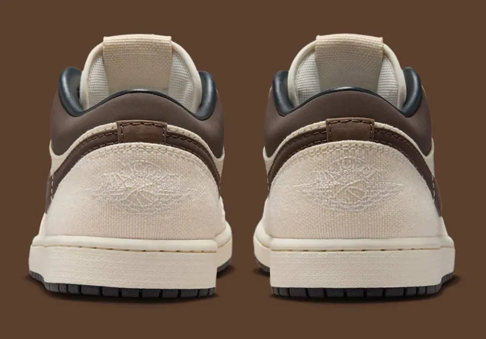 Giày Nike Air Jordan 1 Low Premium ‘Pale Ivory Baroque Brown’ IB8058-110 - Ảnh 4