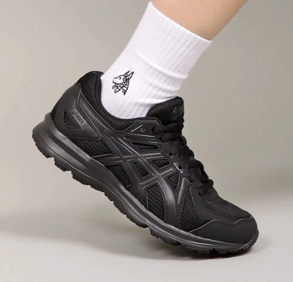 Giày Asics Jog 100 2 ‘Triple Black’ TJG138-9090 - Ảnh 5