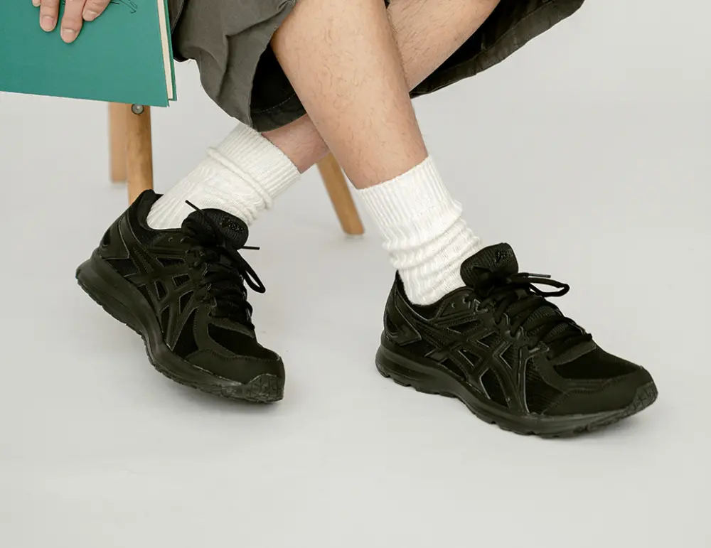 Giày Asics Jog 100 2 ‘Triple Black’ TJG138-9090 - Ảnh 3