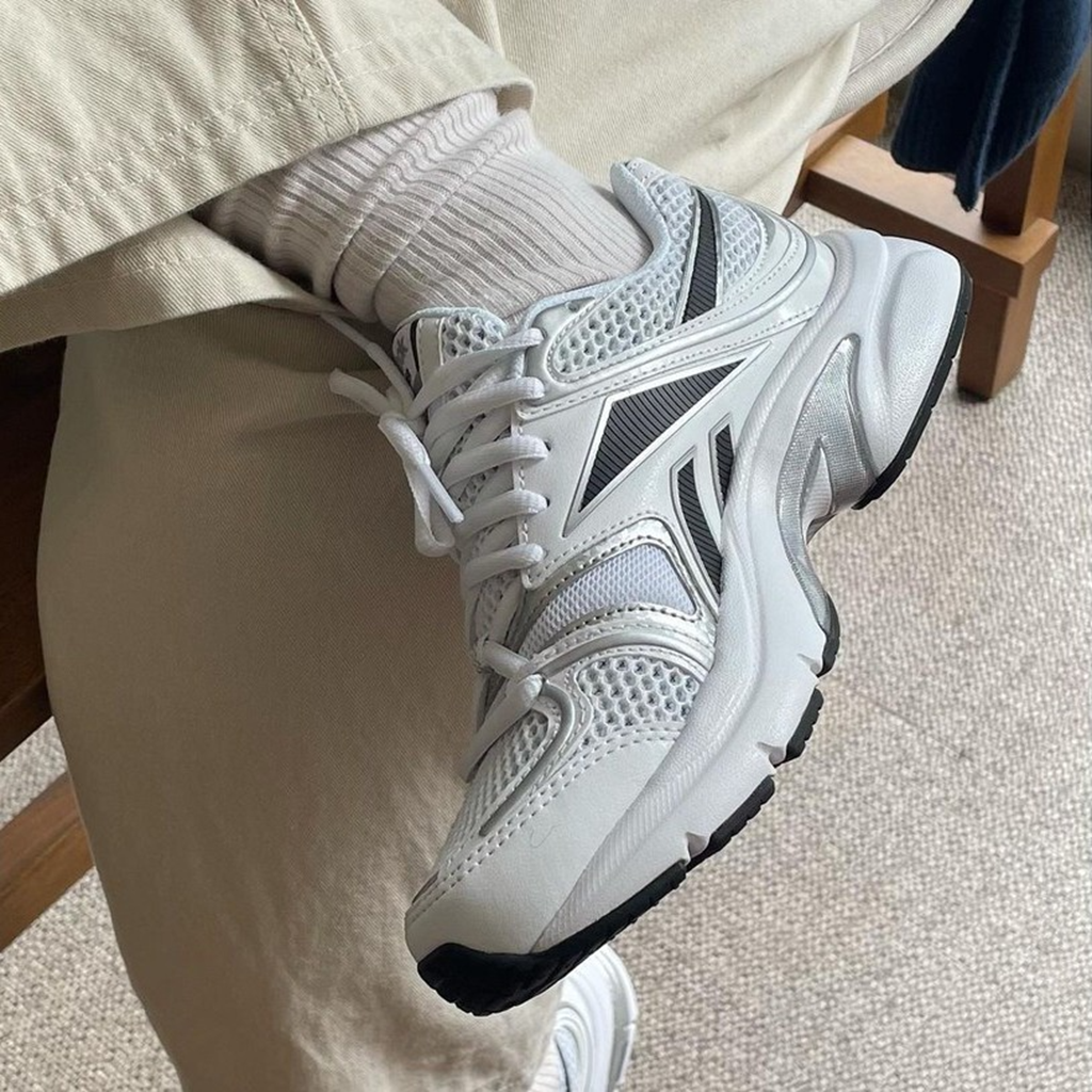 Giày Reebok Premier Road Plus 6 ‘White Silver Metallic’ G58597 - Ảnh 4