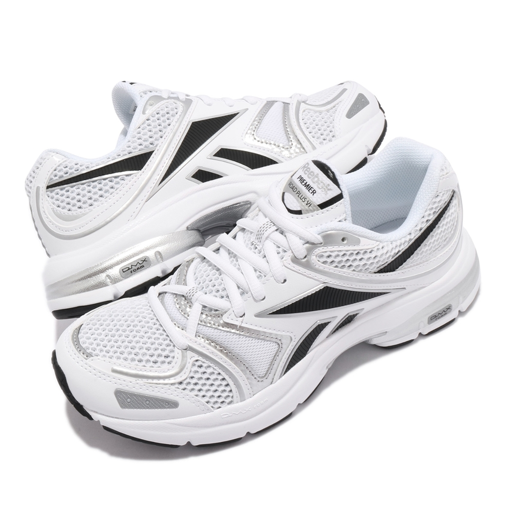 Alternative view of Giày Reebok Premier Road Plus 6 ‘White Silver Metallic’ G58597