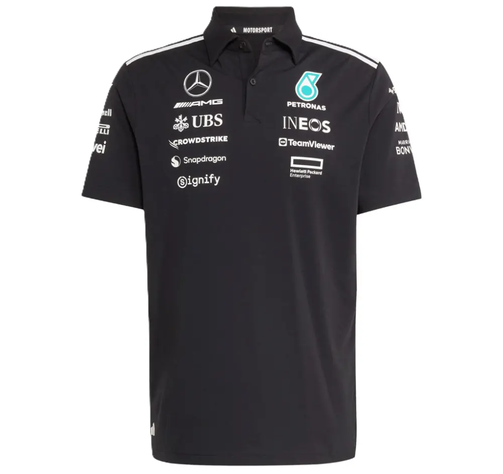 Áo Adidas Mercedes AMG Petronas F1 Team Polo ‘Black’ JW5391