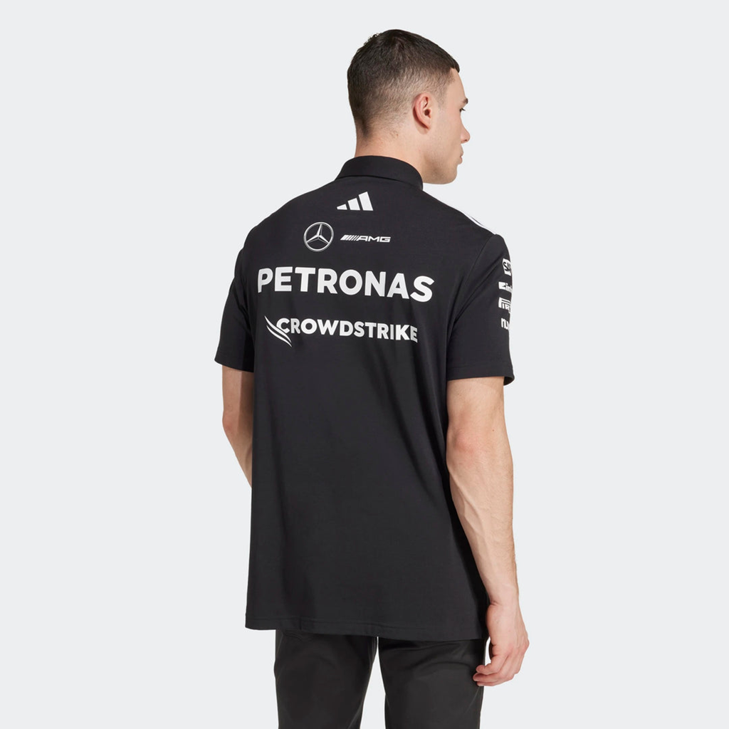Áo Adidas Mercedes AMG Petronas F1 Team Polo ‘Black’ JW5391 - Ảnh 3