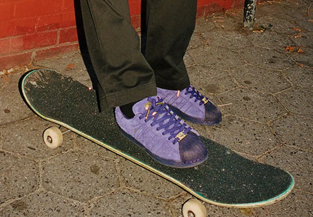 Giày Adidas Kader Sylla x Superstar ADV ‘Dark Purple’ HP8865 - Ảnh 2