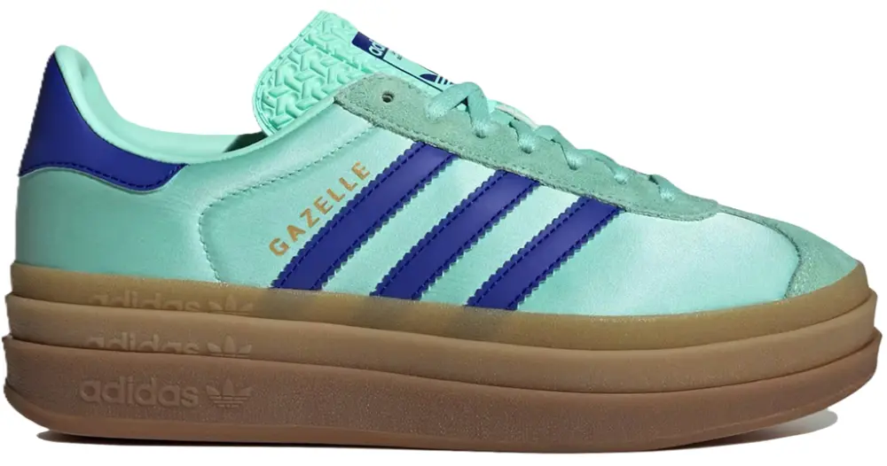 Giày Adidas Gazelle Bold 'Clear Mint Lucid Blue Satin' JI2702