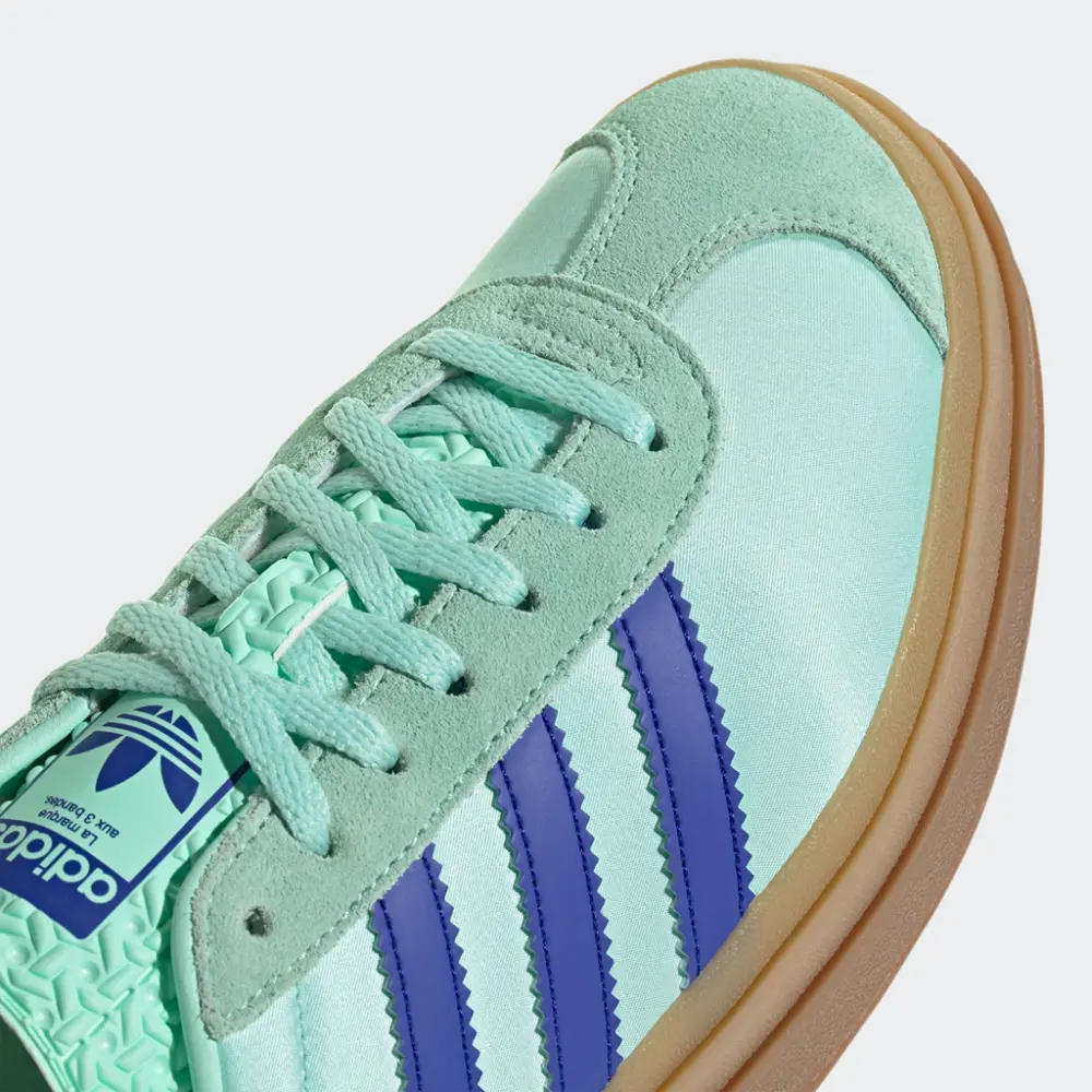 Giày Adidas Gazelle Bold 'Clear Mint Lucid Blue Satin' JI2702 - Ảnh 6
