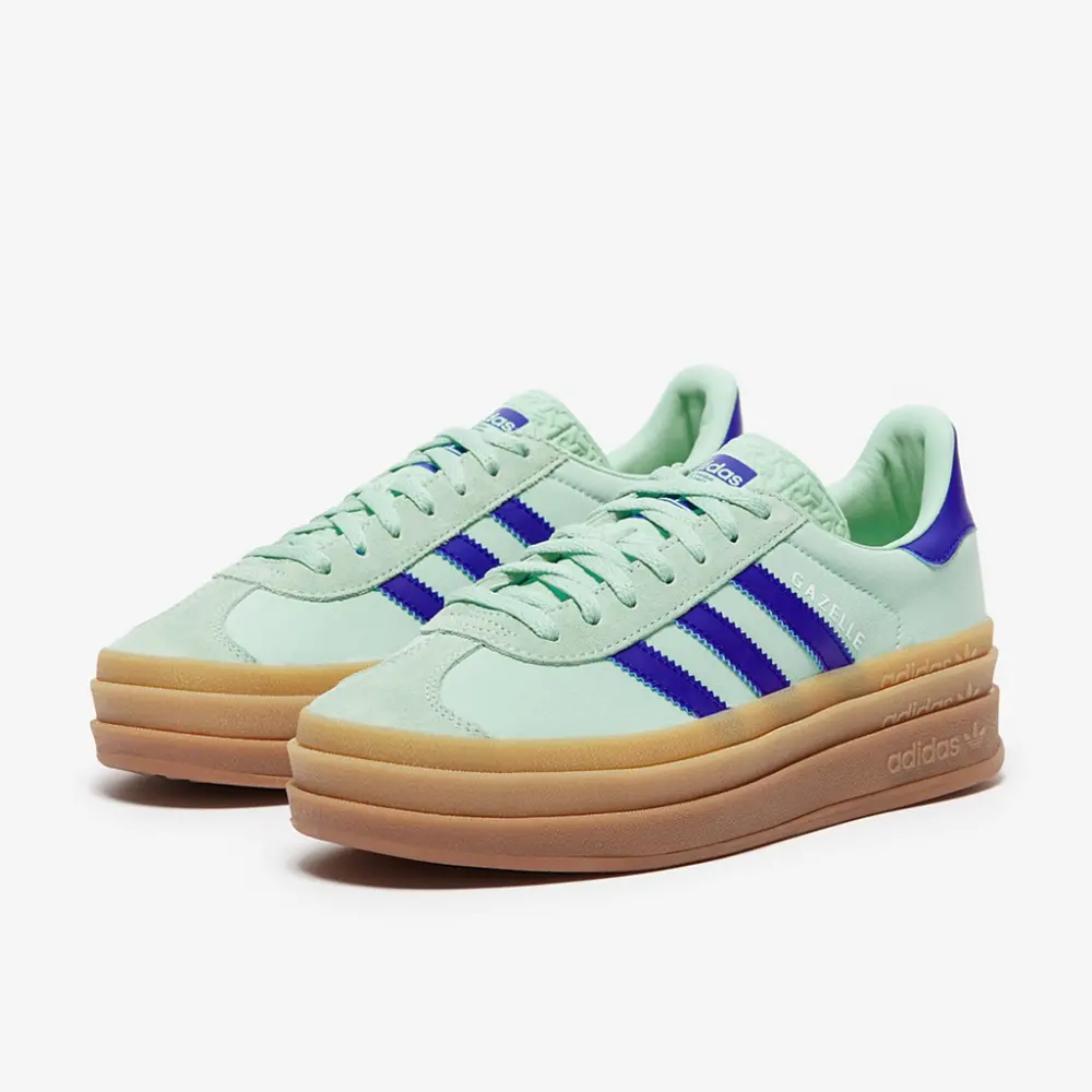 Giày Adidas Gazelle Bold 'Clear Mint Lucid Blue Satin' JI2702 - Ảnh 3