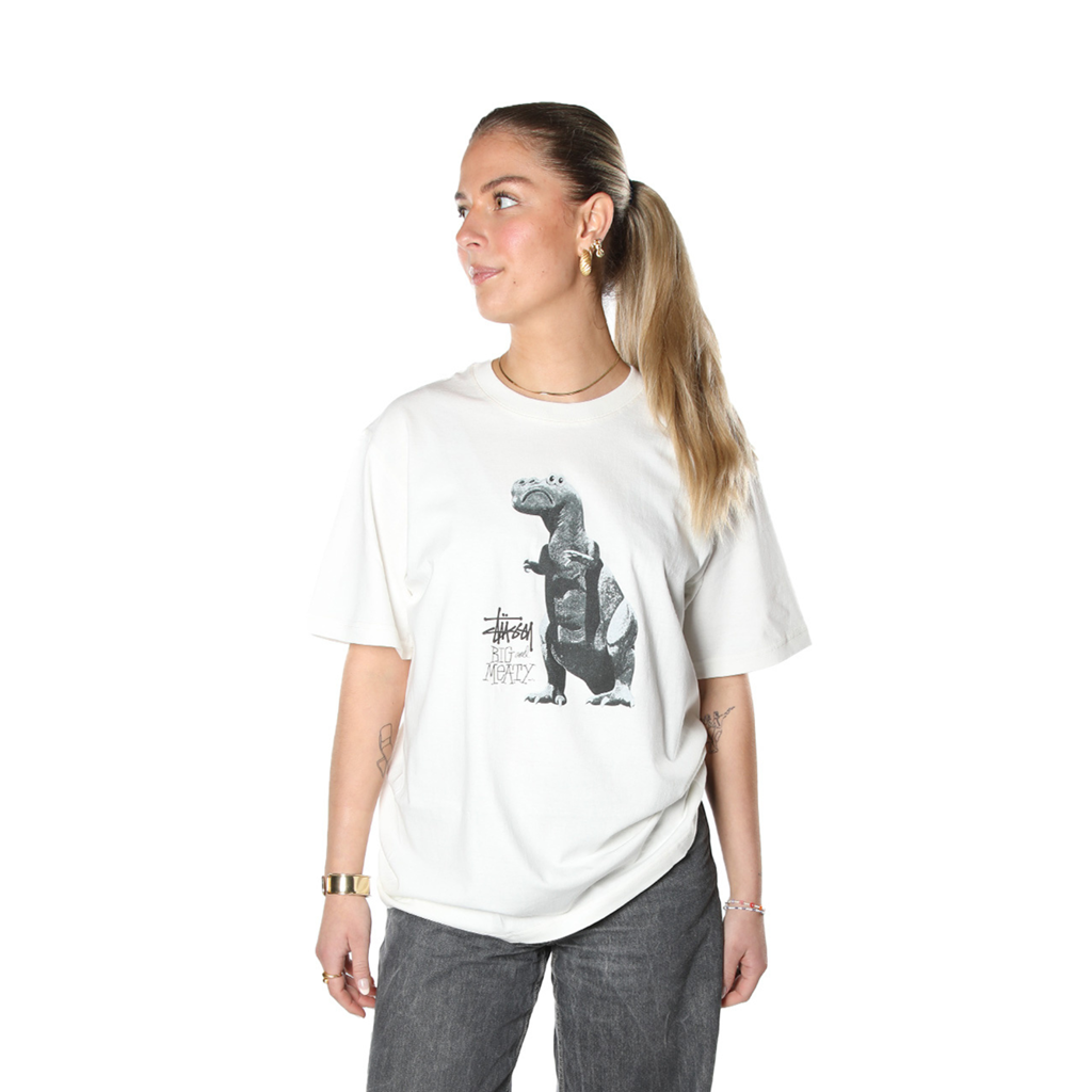 Alternative view of Áo Stussy Big & Meaty Tee Pigment Dyed 'White' 1905133