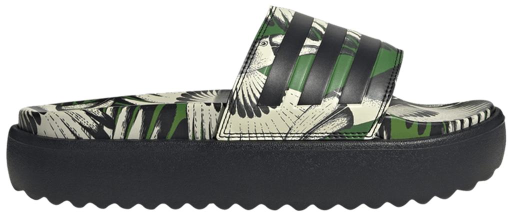 Dép Adidas Adilette Platform Slides 'Crew Green Core Black' JI4754