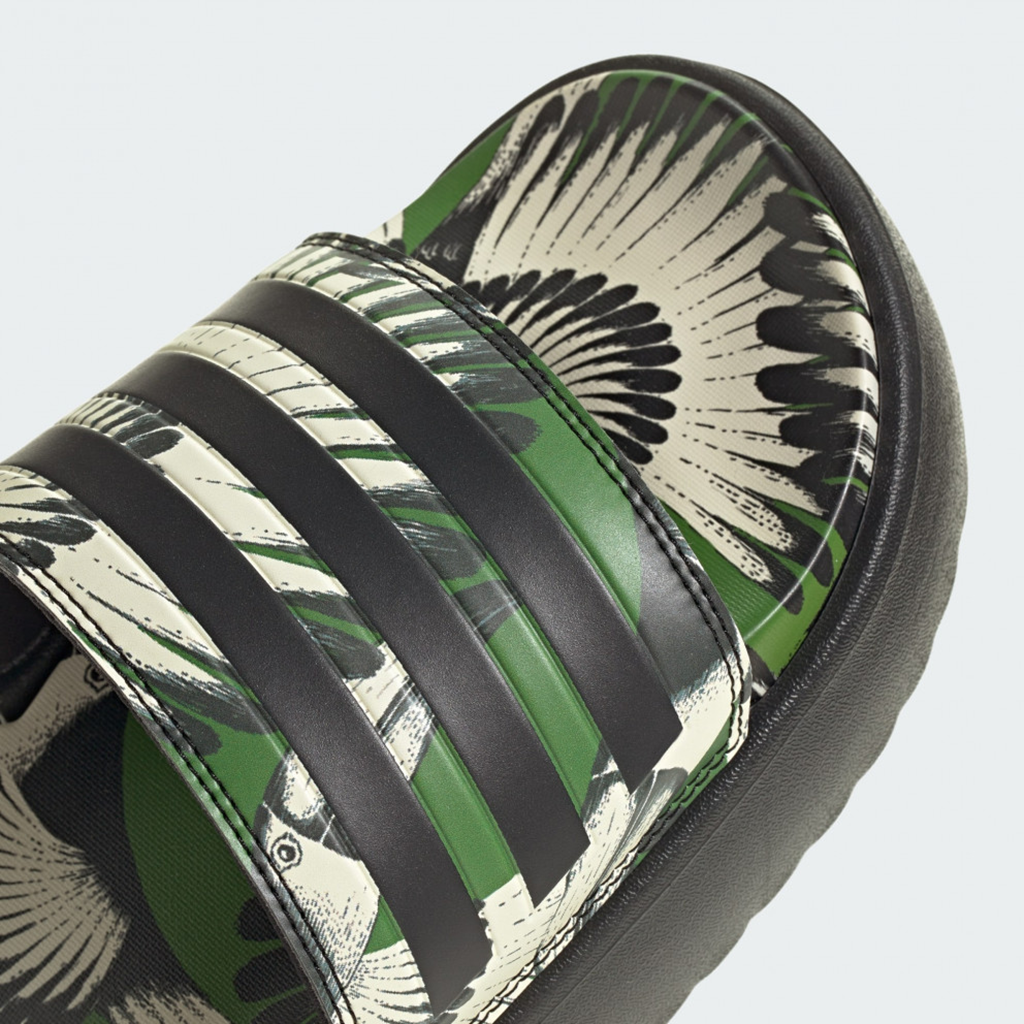 Dép Adidas Adilette Platform Slides 'Crew Green Core Black' JI4754 - Ảnh 5