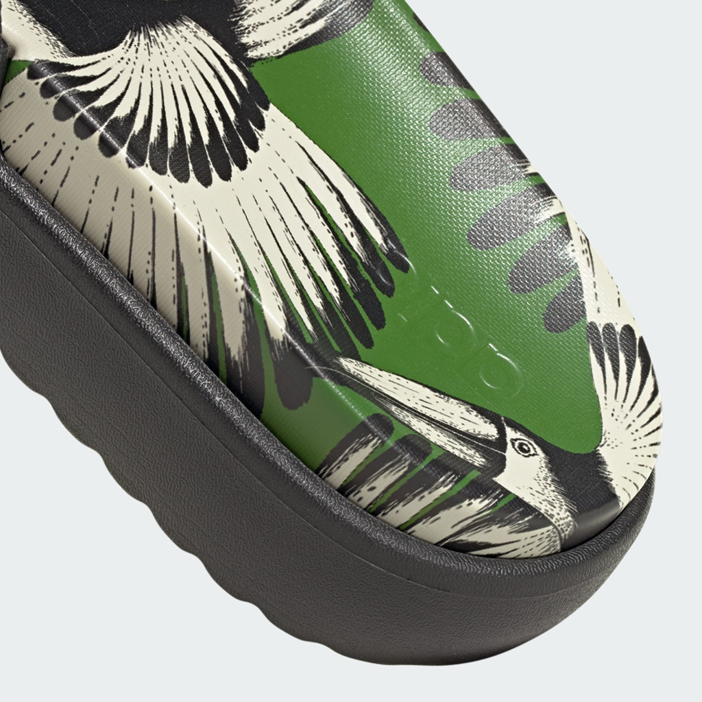 Dép Adidas Adilette Platform Slides 'Crew Green Core Black' JI4754 - Ảnh 4