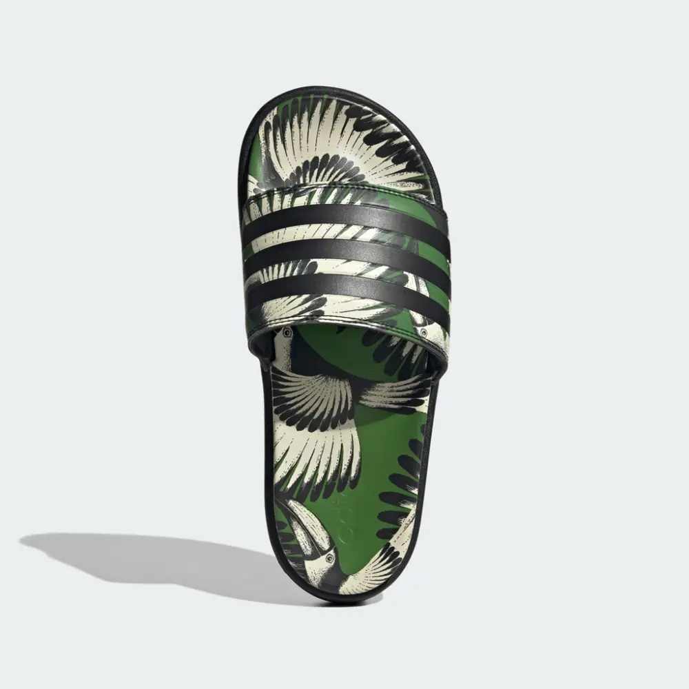 Dép Adidas Adilette Platform Slides 'Crew Green Core Black' JI4754 - Ảnh 2