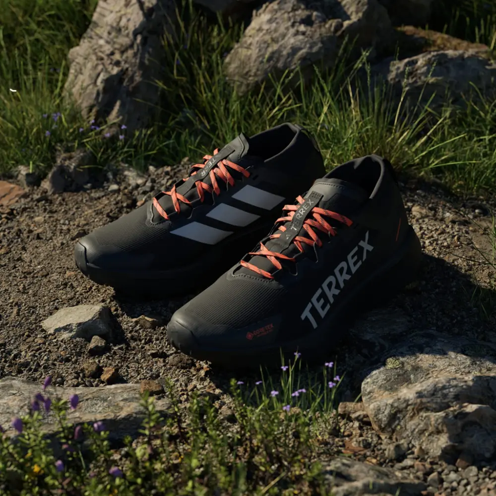Giày Adidas Terrex Agravic Mid GORE-TEX 'Black Grey Orange' IH2939 - Ảnh 3