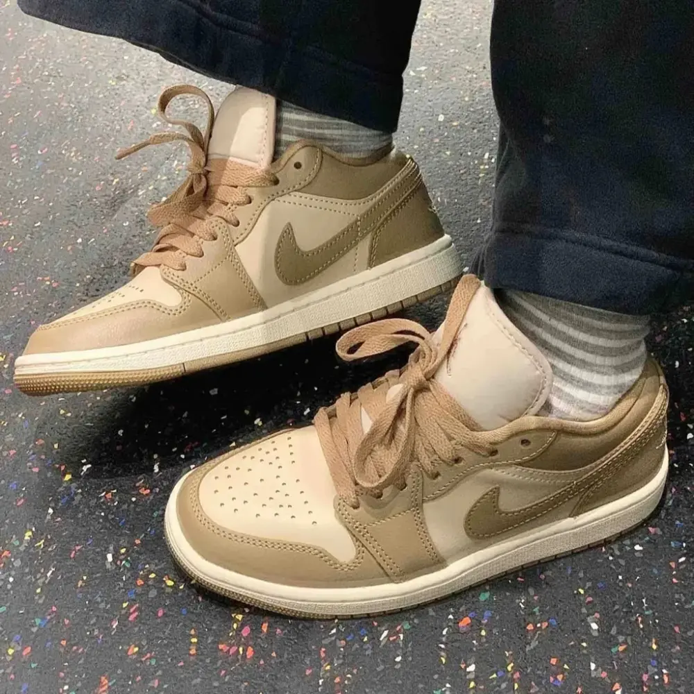 Giày Nike Jordan 1 Low Rattan 'Sail Desert Camo' DC0774-203 - Ảnh 3