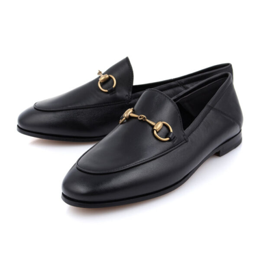 Giày Gucci Jordaan Leather Loafers 404069-BLM00-1000 - Ảnh 5