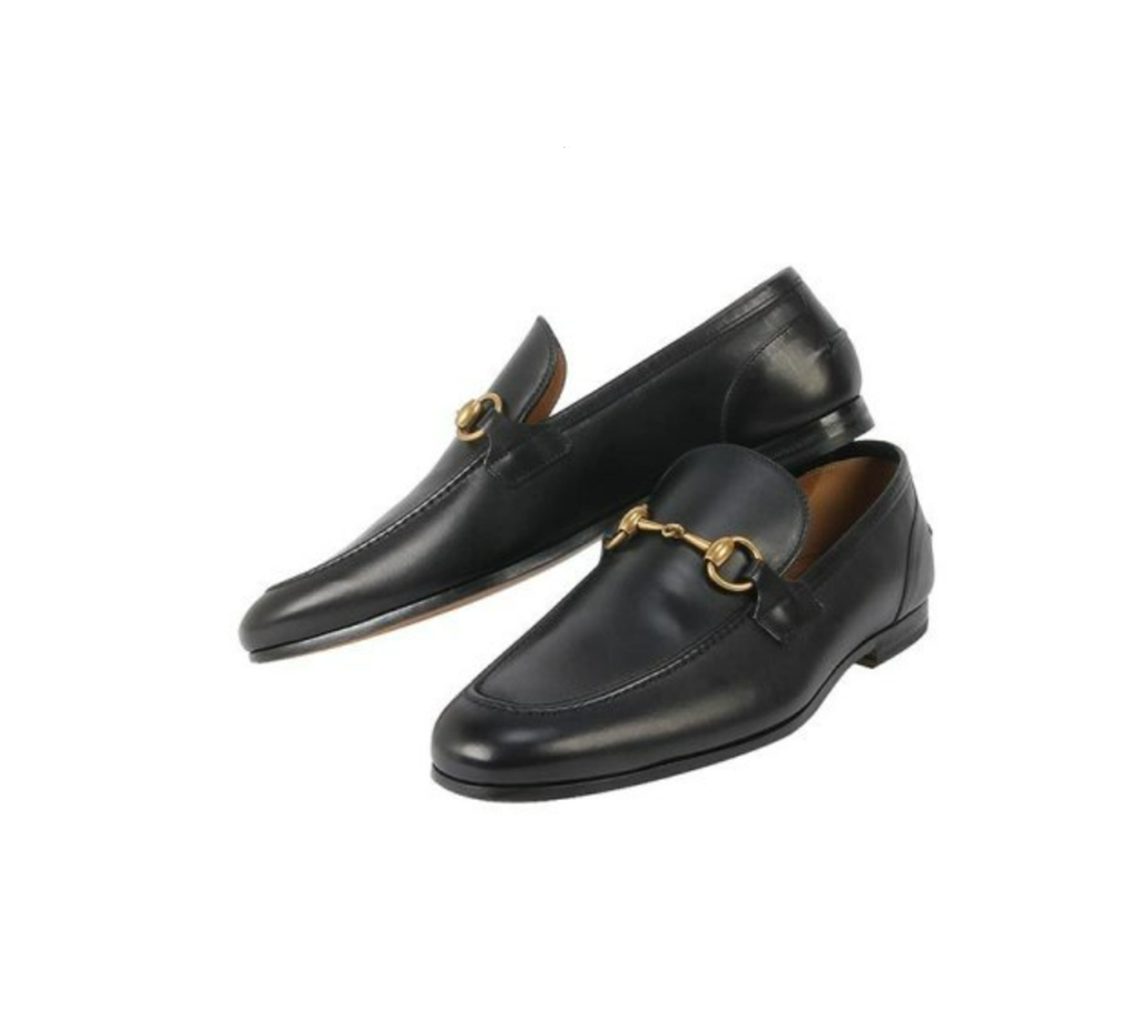 Giày Gucci Jordaan Leather Loafers 404069-BLM00-1000 - Ảnh 3