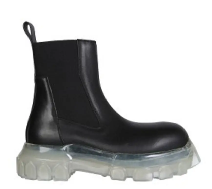 Giày Rick Owens Beatle Bozo Tractor Boots ‘Black’ RP21S3881