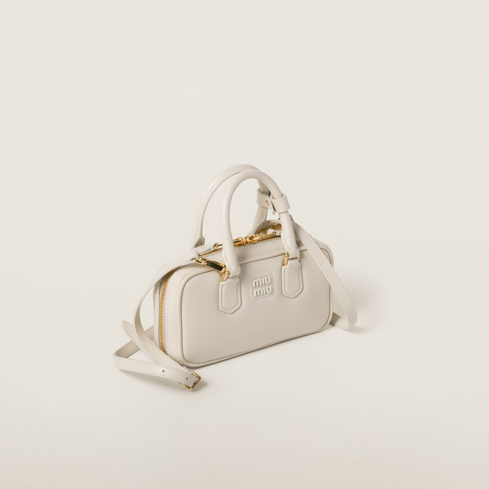 Túi Miu Miu Arcadie Leather Mini ‘White’ 5BP088-ACR3-F0K74-V-OOO - Ảnh 3