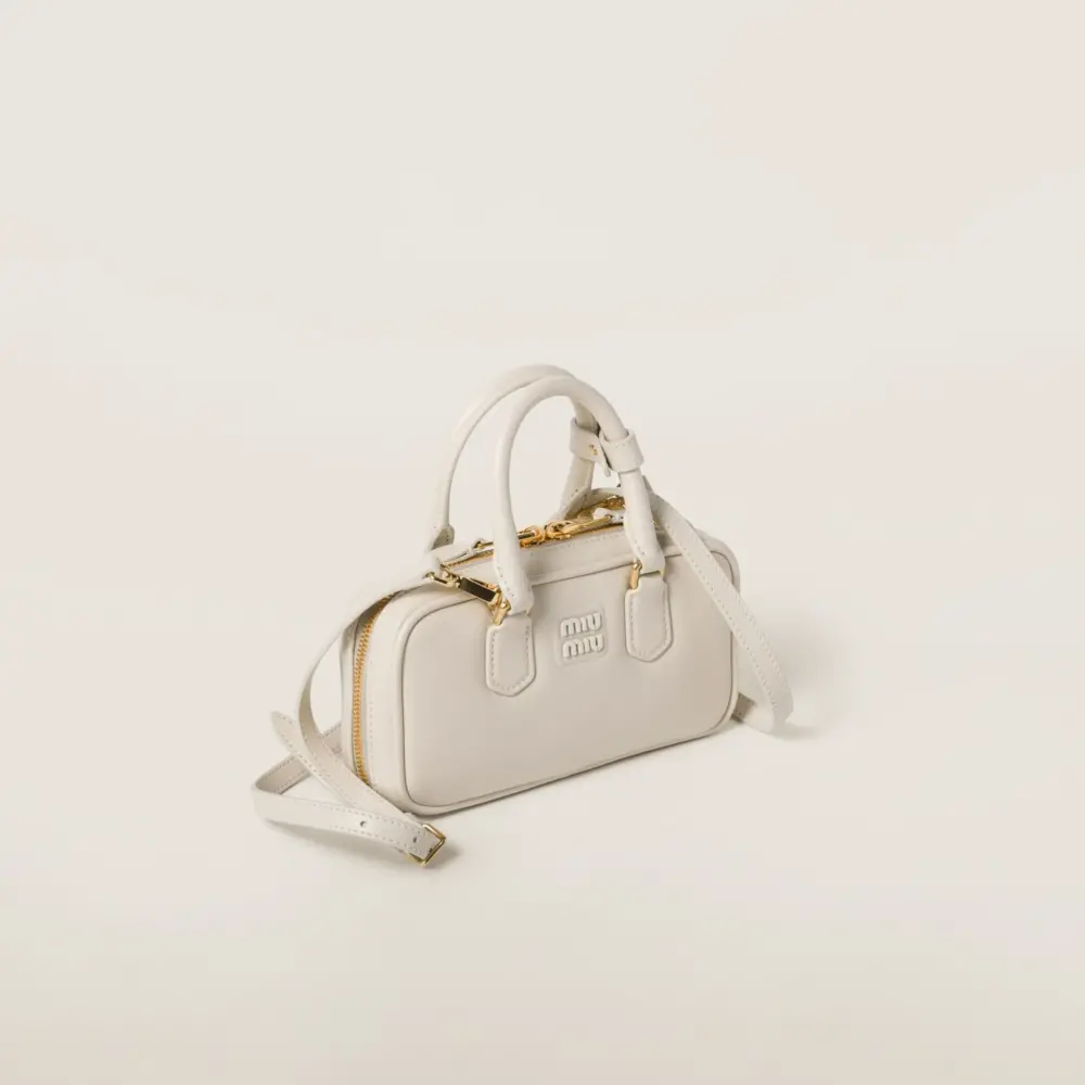 Túi Miu Miu Arcadie Leather Mini ‘White’ 5BP088-ACR3-F0K74-V-OOO - Ảnh 3