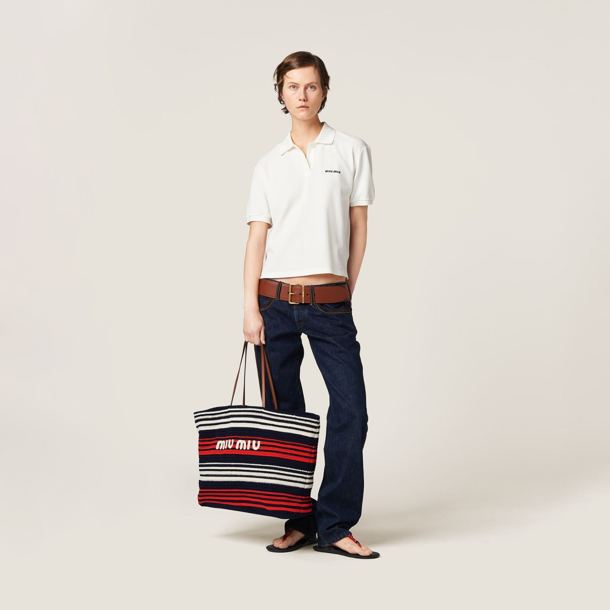 Túi Miu Miu Crochet Tote Bag ‘Multicolor’ 5BG280-2CQN-F0YKQ-V-OOO - Ảnh 3