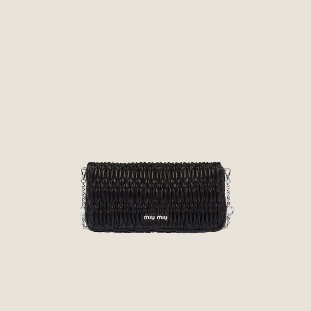 Alternative view of Túi Miu Miu Iconic Crystal Cloqué ‘Black’ 5BD233-FVJ-F0002-V-COG