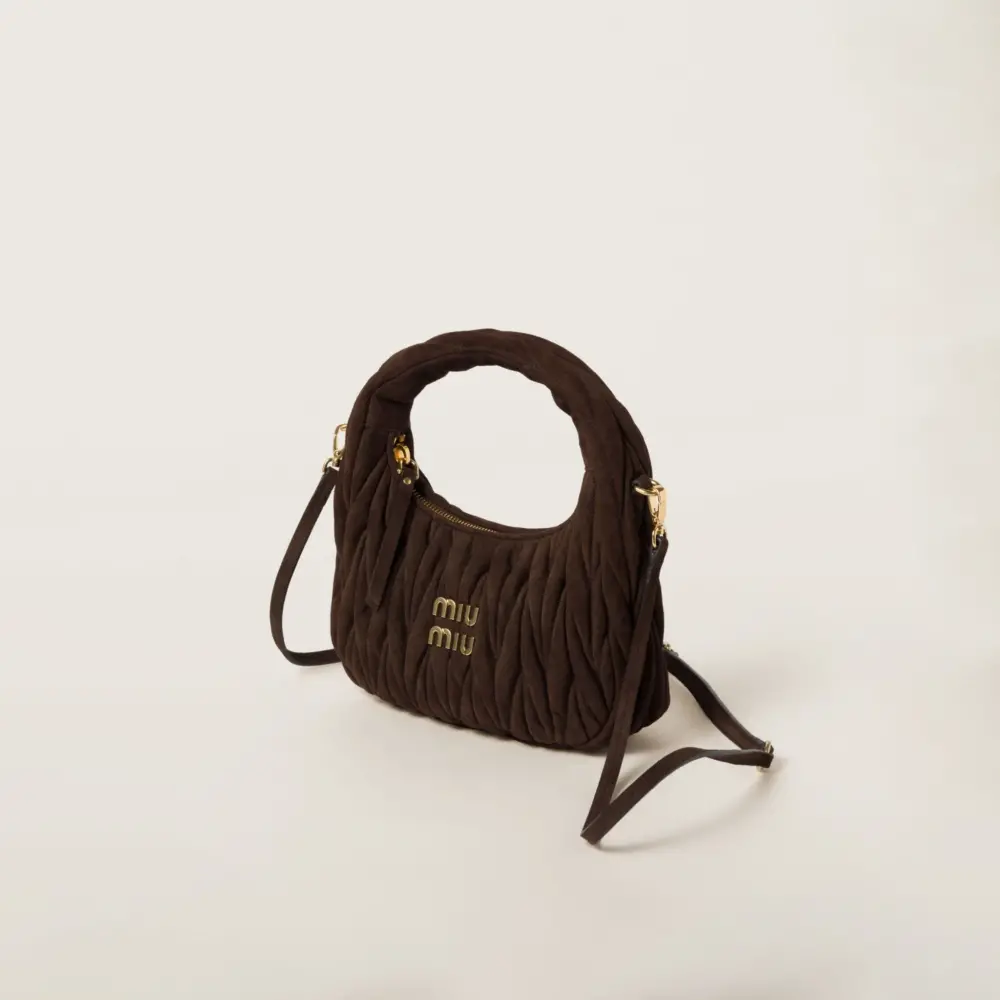 Túi Miu Miu Wander Matelassé Bag ‘Brown’ 5BC125-2B7O-F0003-V-OOY - Ảnh 3