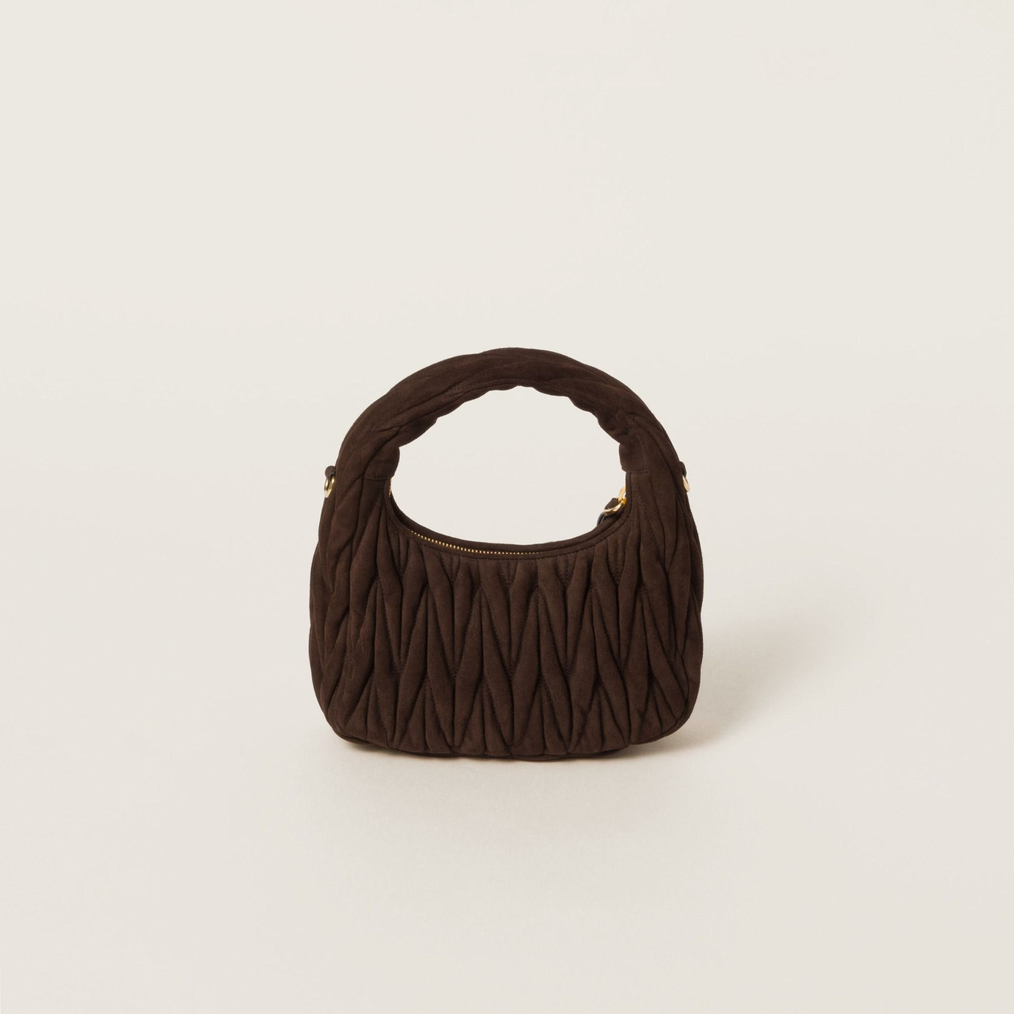 Alternative view of Túi Miu Miu Wander Matelassé Bag ‘Brown’ 5BC125-2B7O-F0003-V-OOY
