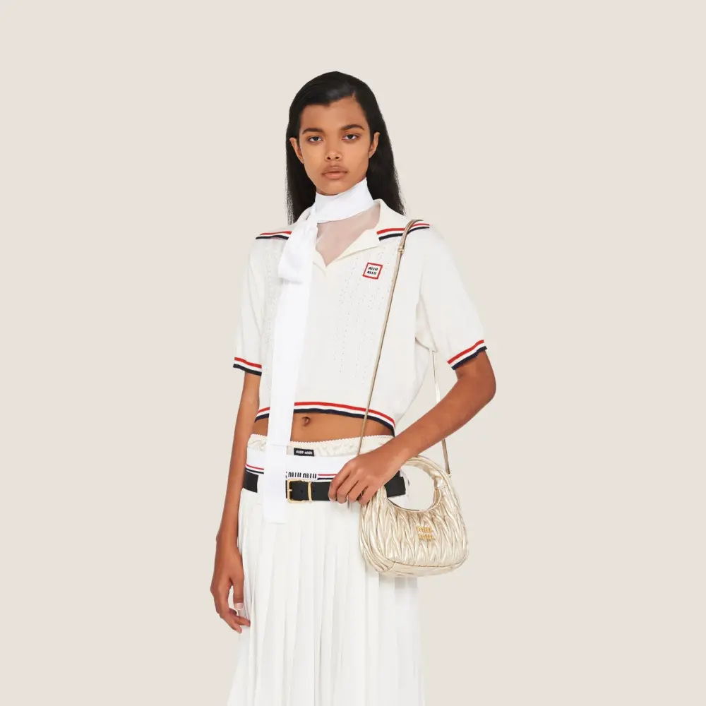 Alternative view of Túi Miu Miu Wander Matelassé Bag ‘Pyrite’ 5BC125-N88-F0846-V-OOY