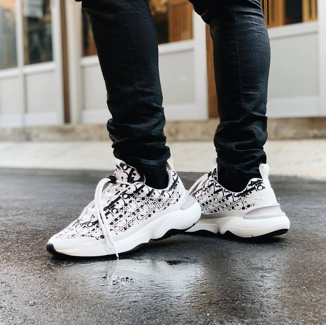 Alternative view of Giày Dior B24 Sneaker ‘Dior Oblique White Cannage’ 3SN248YJT-H069