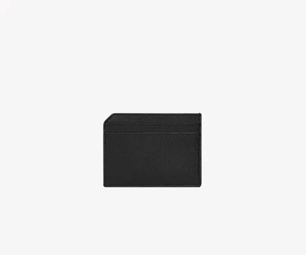 Alternative view of Ví Saint Laurent Open Card Case ‘Black’ 752898H3Z2W1000