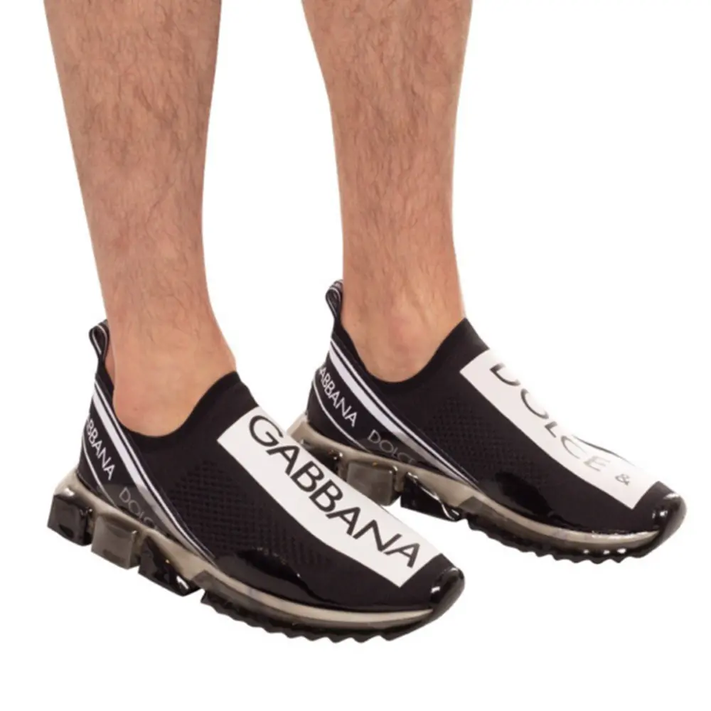 Giày Dolce & Gabbana Sorrento Sneakers ‘Black’ CS1595AK2358B956 - Ảnh 4
