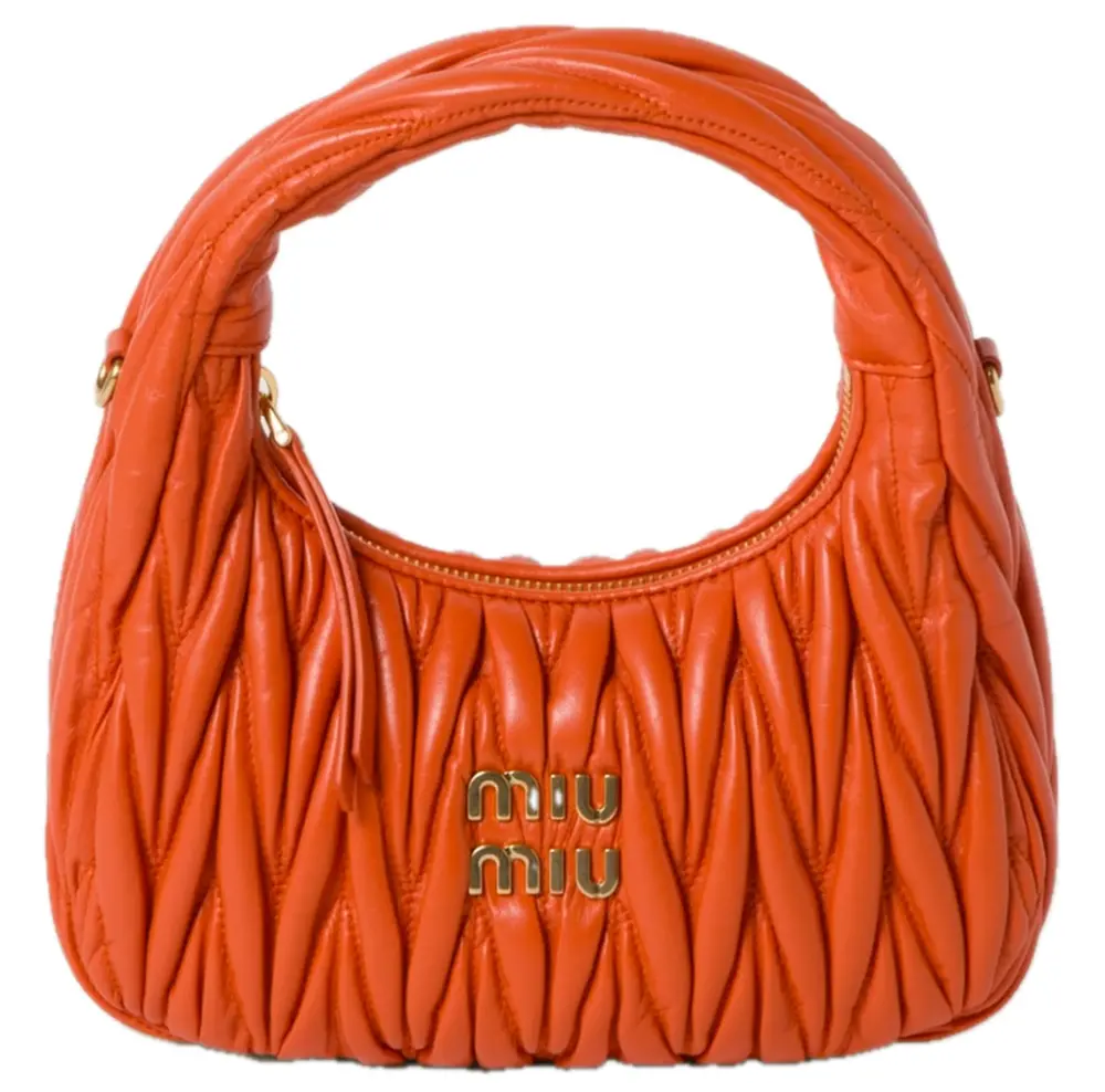 Túi Miu Miu Wander Matelassé Bag ‘Orange’ 5BC125-N88-F0049-V-OOY