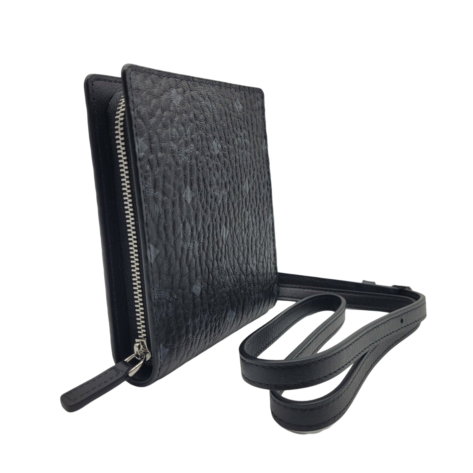 Ví MCM Zipped Wallet Multifunction Lanyard ‘Black’ MXEASVI04BK001 - Ảnh 4