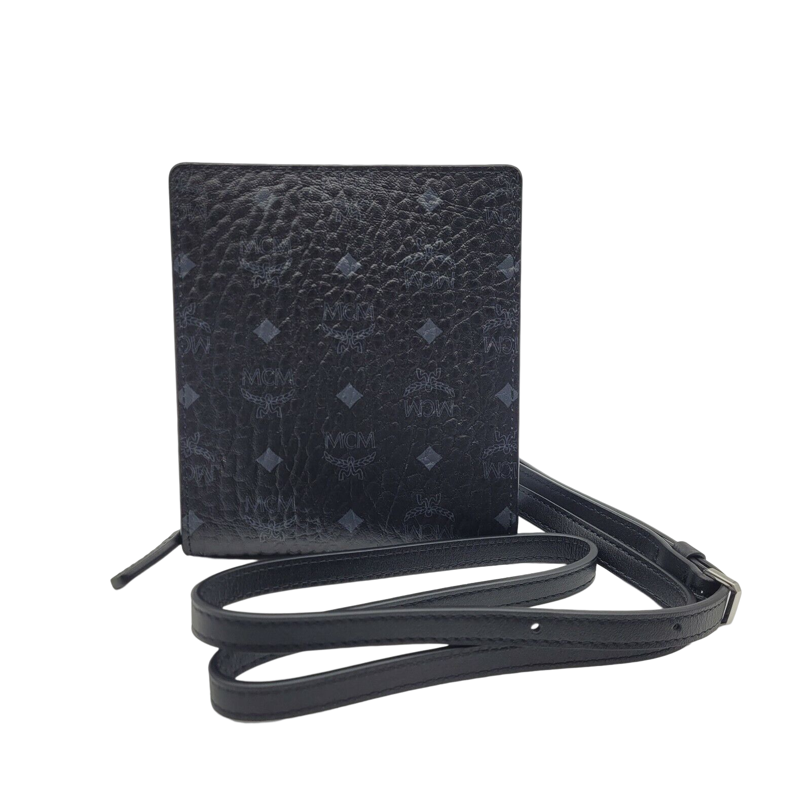 Ví MCM Zipped Wallet Multifunction Lanyard ‘Black’ MXEASVI04BK001 - Ảnh 3