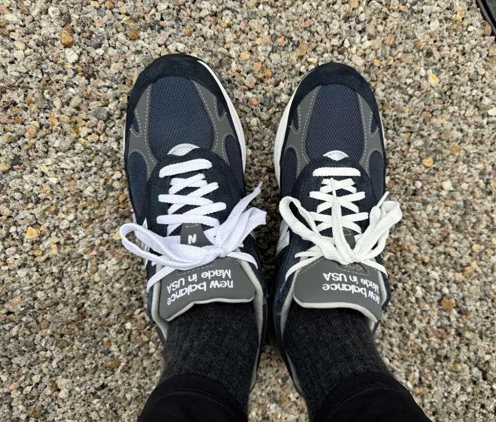 Giày New Balance 993 ‘Navy White’ MR993NV - Ảnh 5