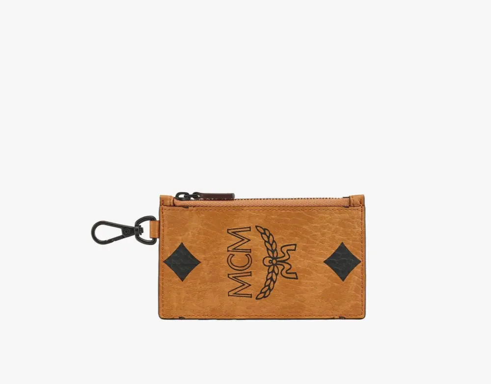 Alternative view of Ví MCM Aren Lanyard Card Case ‘Cognac’ MXZDATA03CO001