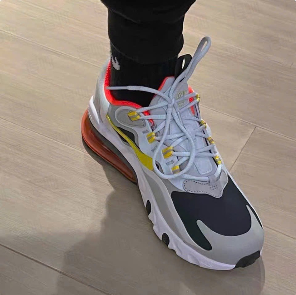 Alternative view of Giày Nike Air Max 270 React ‘Smoke Grey High Voltage’ BQ0103-023
