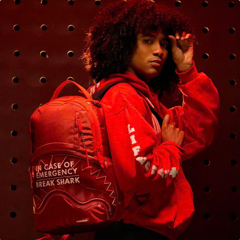 Alternative view of Balo Sprayground Break Shark ' Transparent' W0835724