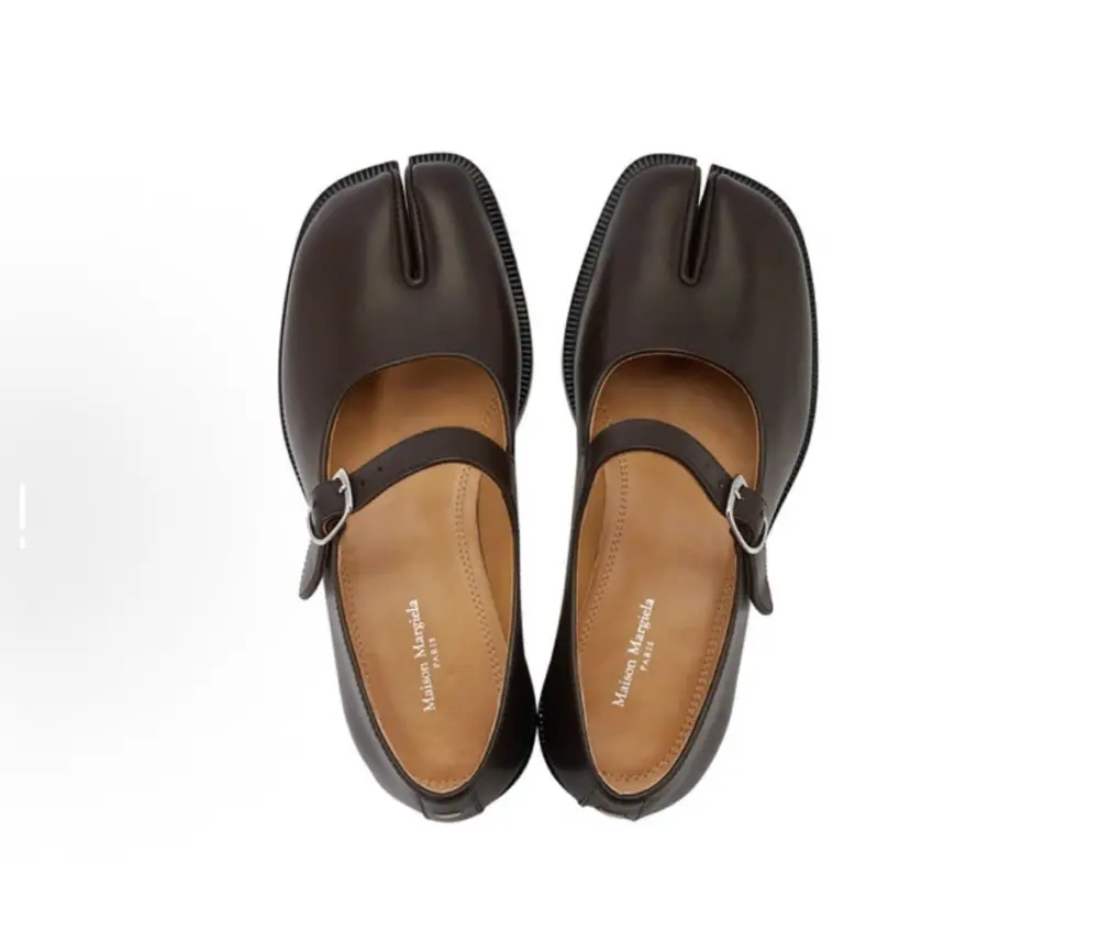 Giày Maison Margiela Box Calf Tabi Court ‘Brown’ S39WL0119P3292T2154 - Ảnh 4
