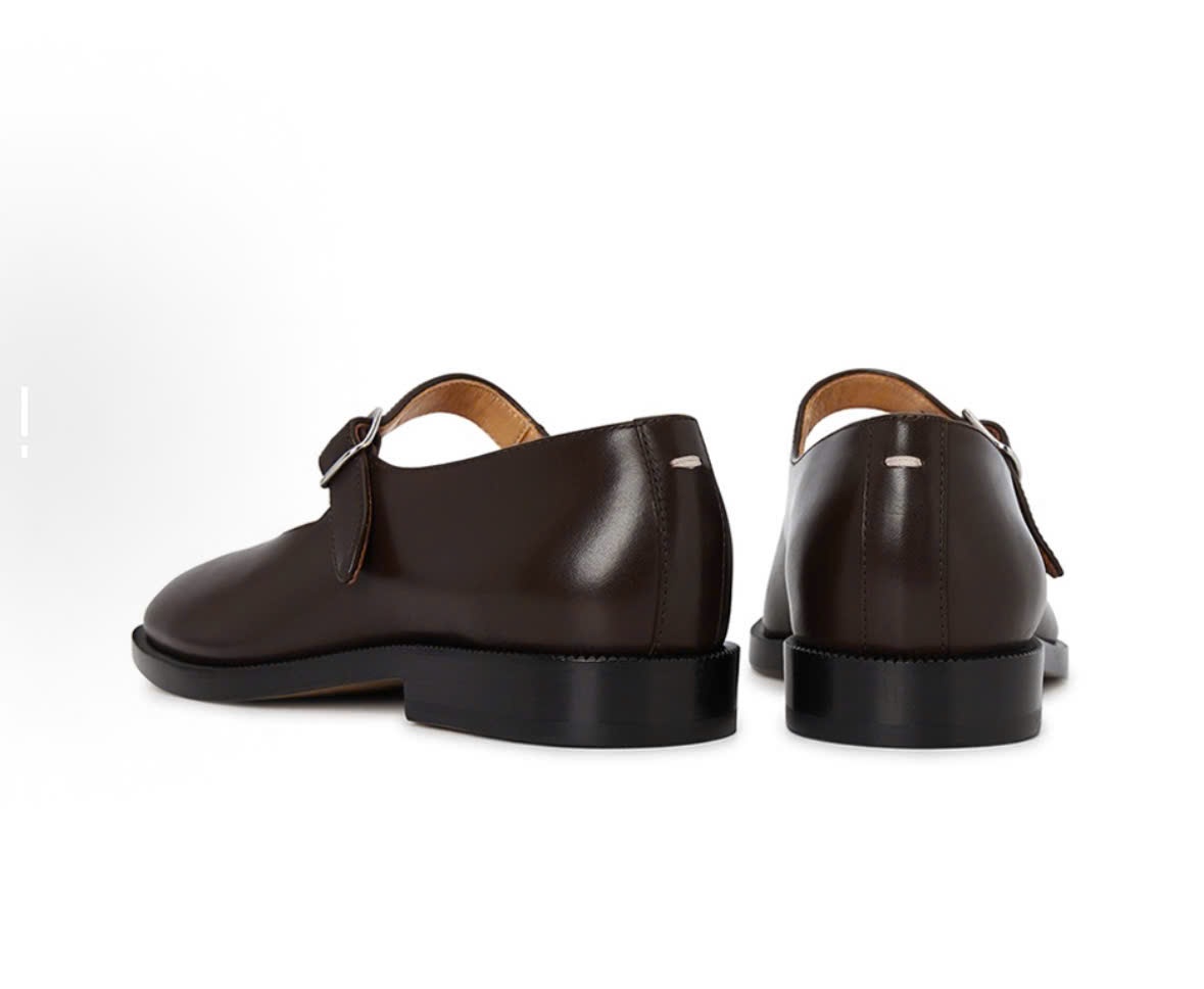 Giày Maison Margiela Box Calf Tabi Court ‘Brown’ S39WL0119P3292T2154 - Ảnh 5