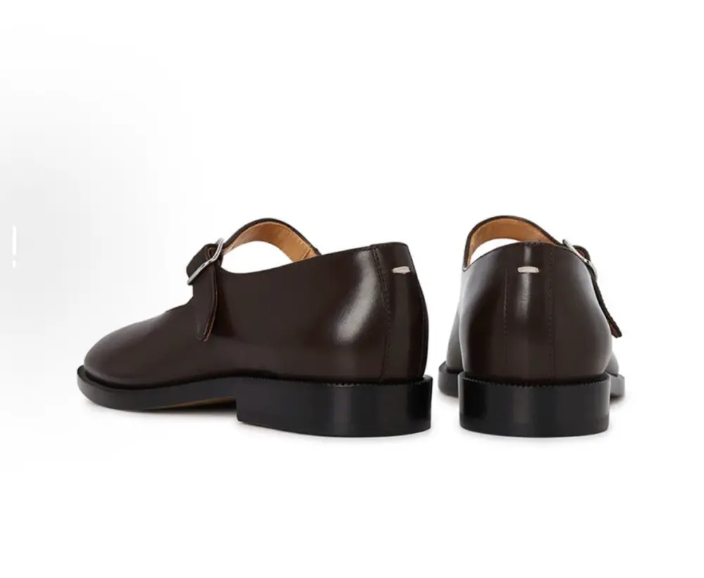 Giày Maison Margiela Box Calf Tabi Court ‘Brown’ S39WL0119P3292T2154 - Ảnh 5