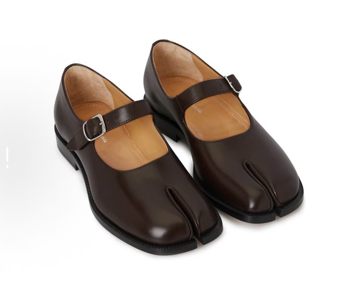 Giày Maison Margiela Box Calf Tabi Court ‘Brown’ S39WL0119P3292T2154 - Ảnh 3