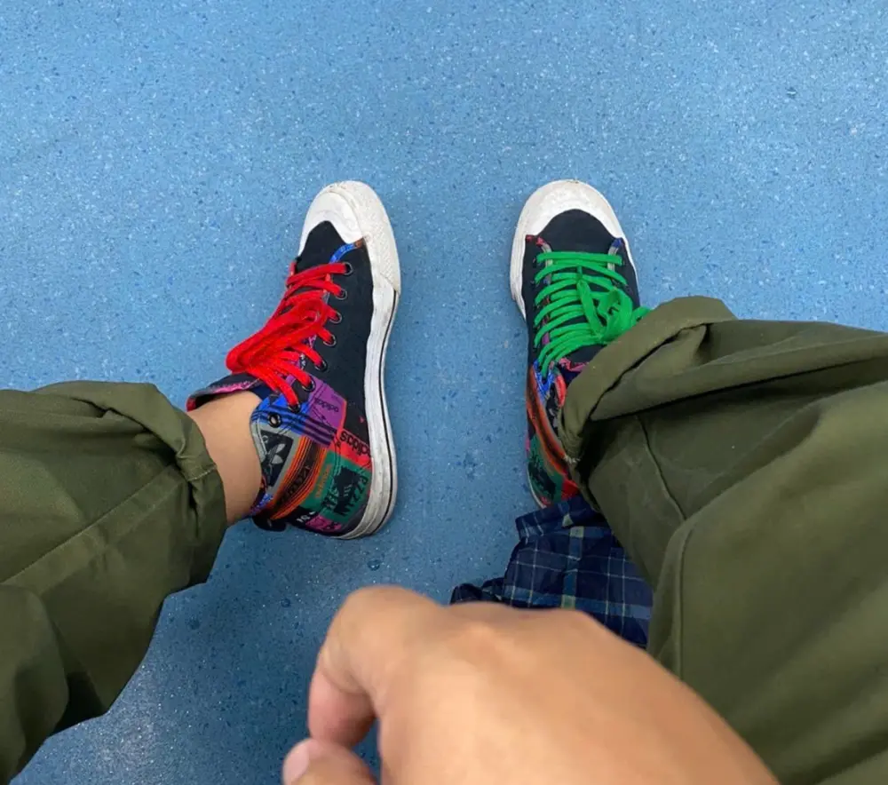 Alternative view of Giày Adidas Originals Nizza Hi RF 'Black Orange' GX2713